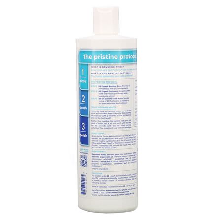 噴霧, 沖洗: Essential Oxygen, BR Organic Brushing Rinse, Peppermint, 16 fl oz (473 ml)
