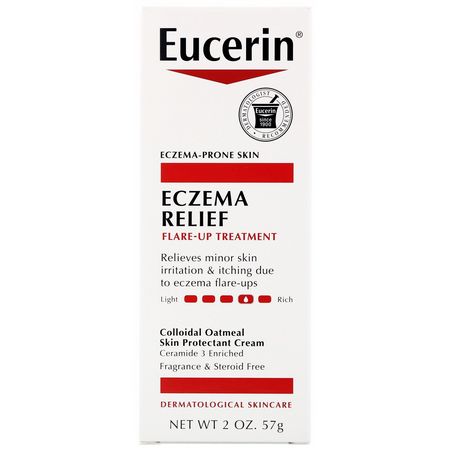 皮膚發癢, 乾燥: Eucerin, Eczema Relief, Flare-Up Treatment, 2 oz (57 g)