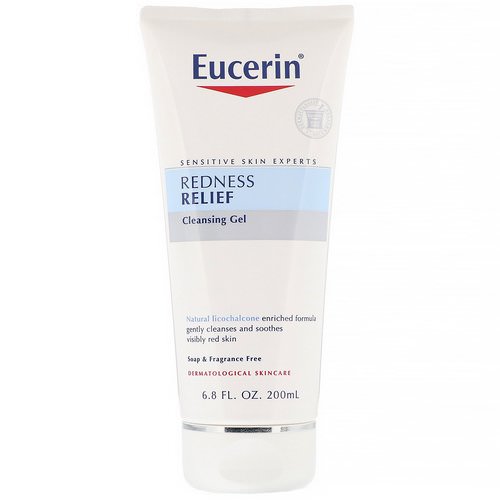 Eucerin, Redness Relief, Cleansing Gel, Fragrance Free, 6.8 fl oz (200 ml) Review