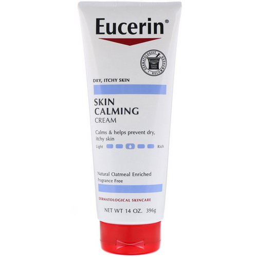 Eucerin, Skin Calming Creme, Dry, Itchy Skin, Fragrance Free, 14 oz (396 g) Review