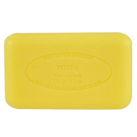 肥皂, 淋浴: European Soaps, Pre de Provence, Bar Soap, Freesia, 5.2 oz (150 g)