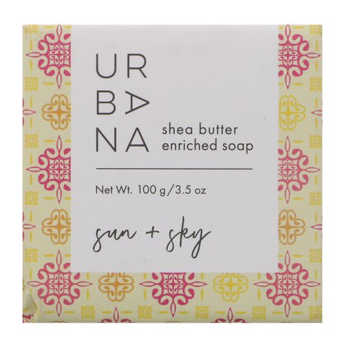 European Soaps, Urbana, Shea Butter Enriched Soap, Sun + Sky, 3.5 oz (100 g) Review