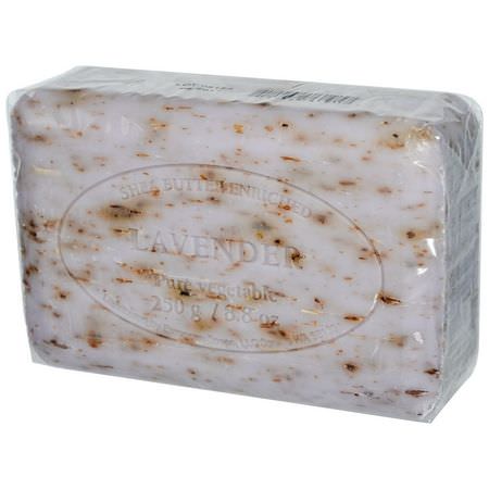 香皂, 淋浴: European Soaps, Pre de Provence Bar Soap, Lavender, 8.8 oz (250 g)