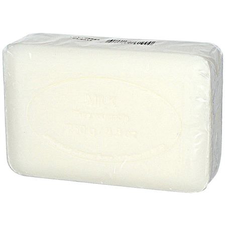 肥皂, 淋浴: European Soaps, Pre de Provence, Bar Soap, Milk, 8.8 oz (250 g)