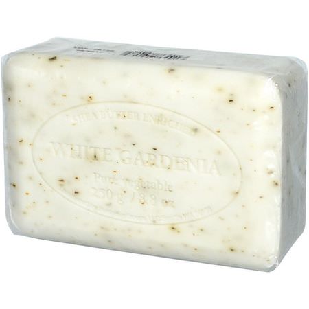 去角質皂, 香皂: European Soaps, Pre de Provence, Bar Soap, White Gardenia, 8.8 oz (250 g)
