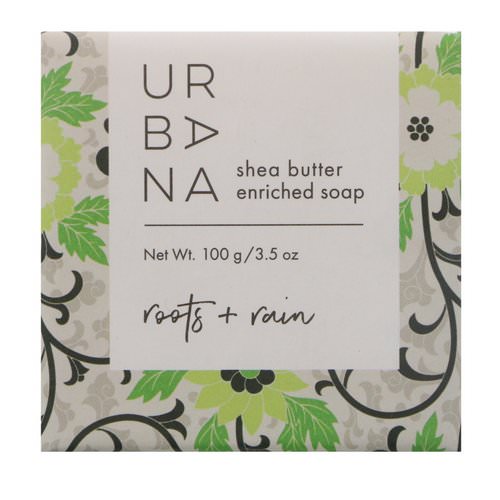 European Soaps, Urbana, Shea Butter Enriched Soap, Roots + Rain, 3.5 oz (100 g) Review