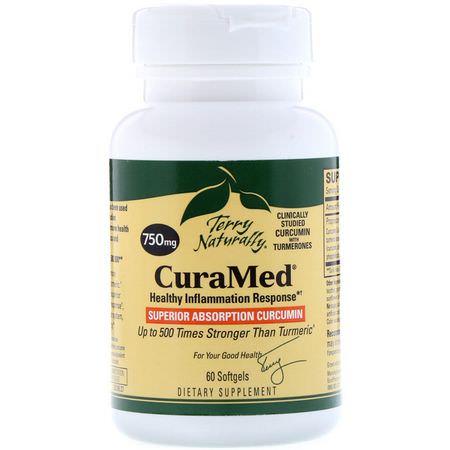 EuroPharma Terry Naturally Turmeric Curcumin Formulas - 薑黃素, 薑黃, 抗氧化劑, 補品