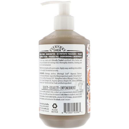 洗手液, 淋浴: Alaffia, Everyday Shea, Hand Soap, Mandarin Mango, 12 fl oz (354 ml)
