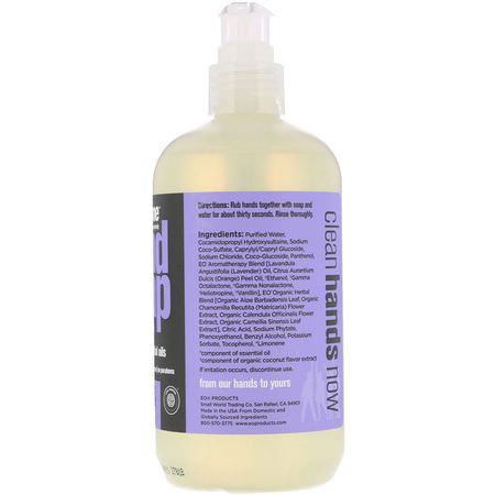 洗手液, 淋浴: Everyone, Hand Soap, Lavender + Coconut, 12.75 fl oz (377 ml)