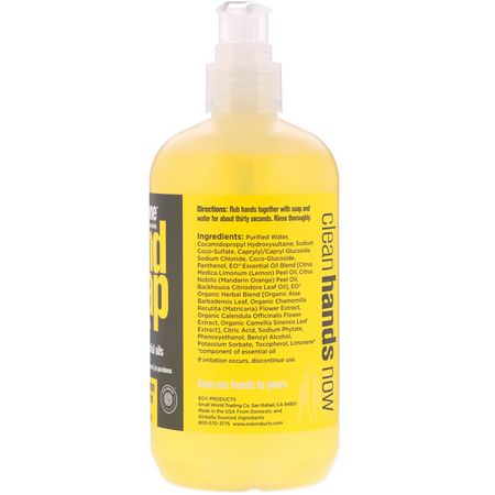 洗手液, 淋浴: Everyone, Hand Soap, Meyer Lemon + Mandarin, 12.75 fl oz (377 ml)