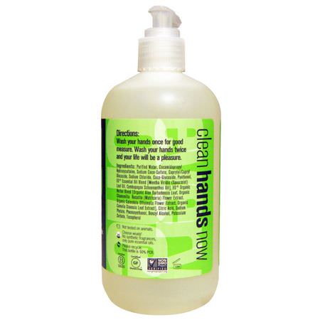洗手液, 淋浴: Everyone, Hand Soap, Spearmint + Lemongrass, 12.75 fl oz (377 ml)