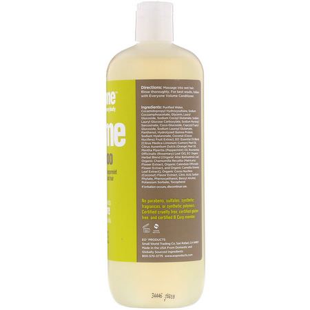 洗髮, 護髮: Everyone, Volume Shampoo, 20.3 fl oz (600 ml)