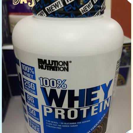 EVLution Nutrition, 100% Whey Protein, Double Rich Chocolate, 4 lb (1814 g)