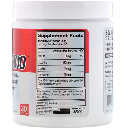 BCAA, 氨基酸: EVLution Nutrition, BCAA 5000, Cherry Limeade, 8.8 oz (249 g)