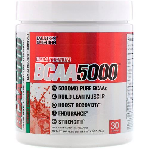 EVLution Nutrition, BCAA 5000, Cherry Limeade, 8.8 oz (249 g) Review