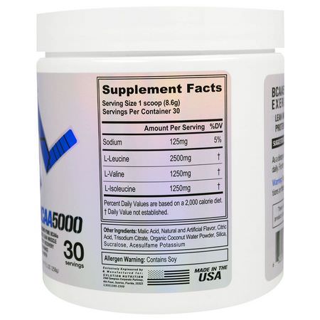 BCAA, 氨基酸: EVLution Nutrition, BCAA 5000, Furious Grape, 9.1 oz (258 g)