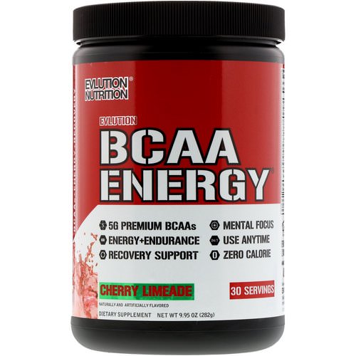 EVLution Nutrition, BCAA Energy, Cherry Limeade, 9.9 oz (282 g) Review