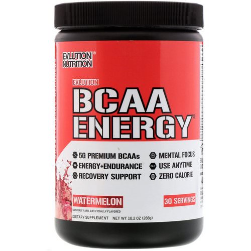 EVLution Nutrition, BCAA Energy, Watermelon, 10.2 oz (288 g) Review