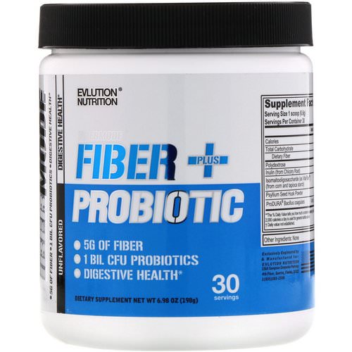 EVLution Nutrition, FiberMode, Fiber + Probiotics, Unflavored, 6.98 oz (198 g) Review