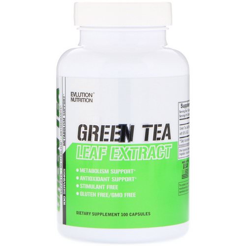 EVLution Nutrition, Green Tea Leaf Extract, 100 Capsules Review