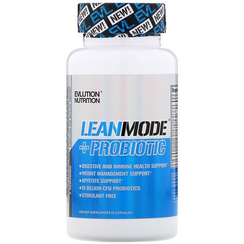 EVLution Nutrition, LeanMode + Probiotic, 21 Capsules Review