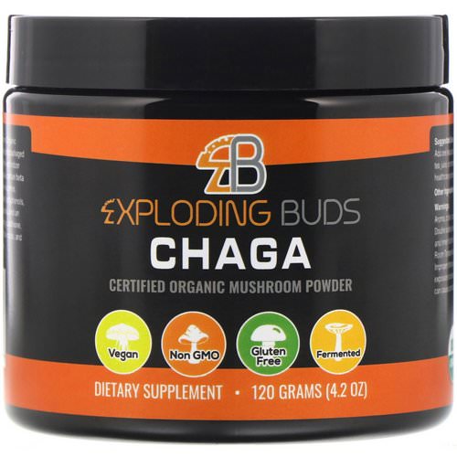 Exploding Buds, Chaga, Certified Organic Mushroom Powder, 4.2 oz (120 g) Review