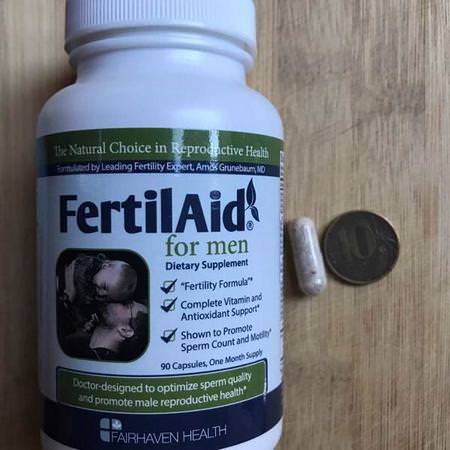 男性, 男性健康: Fairhaven Health, FertilAid for Men, 90 Capsules