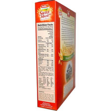熱穀物, 牛奶什錦早餐: Familia, Swiss Muesli, Original Recipe, 32 oz (908 g)
