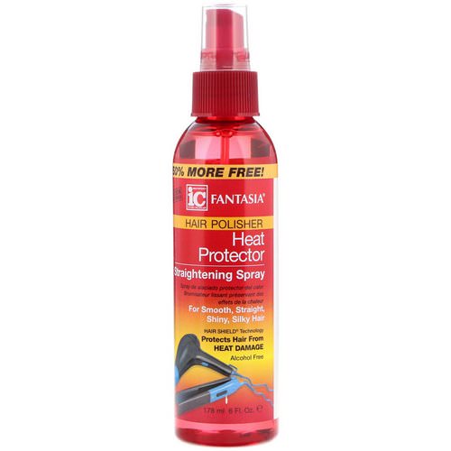 Fantasia, IC, Hair Polisher, Heat Protector Straightening Spray, 6 fl oz (178 ml) Review