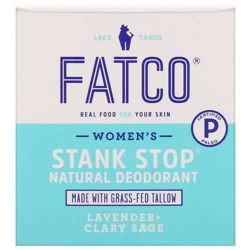 Fatco, Stank Stop Natural Deodorant, Women's, Lavender + Clary Sage, 1 fl oz (29 ml) Review