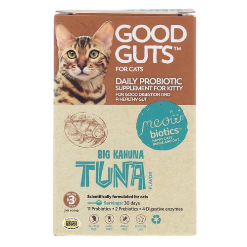 Fidobiotics, Good Guts, For Cats, Big Kahuna Tuna, 3 Billion CFU, 0.5 oz (15 g) Review