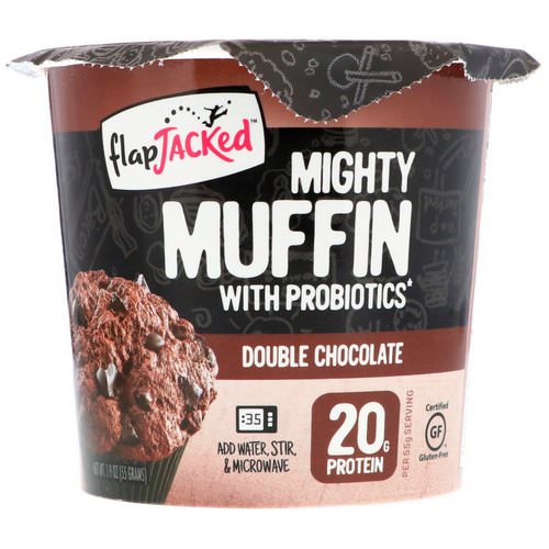 FlapJacked, Mighty Muffin with Probiotics, Double Chocolate, 1.94 oz (55 g) Review