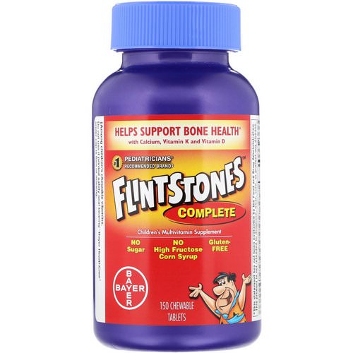 Flintstones, Complete, Children's Multivitamin Supplement, 150 Chewable Tablets Review