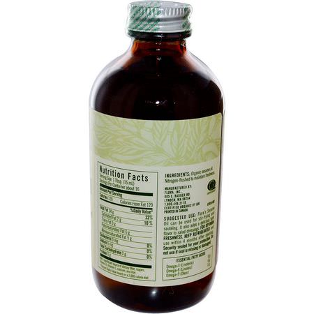 芝麻油, 醋: Flora, Certified Organic Sesame Oil, 8.5 fl oz (250 ml)