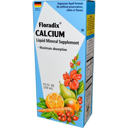 Flora, Floradix, Calcium, Liquid Mineral Supplement, 8.5 fl oz (250 ml) Review