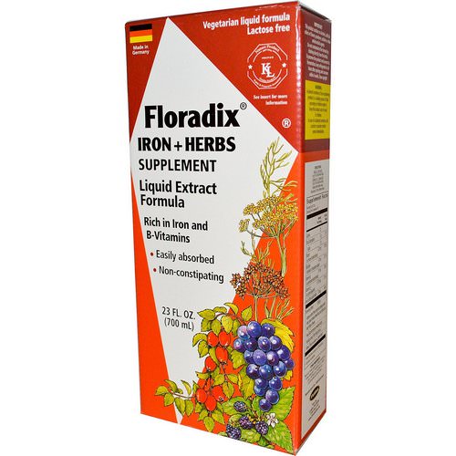 Flora, Floradix, Iron + Herbs Supplement, Liquid Extract Formula, 23 fl oz (700 ml) Review