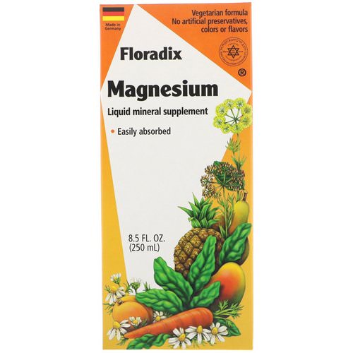 Flora, Floradix, Magnesium, Liquid Mineral Supplement, 8.5 fl oz (250 ml) Review