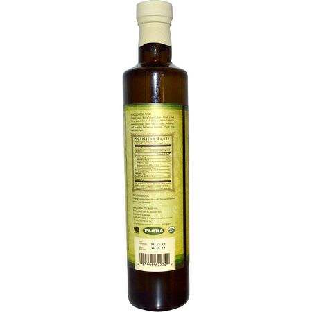 橄欖油, 醋: Flora, Organic Extra Virgin Olive Oil, 17 fl oz (500 ml)