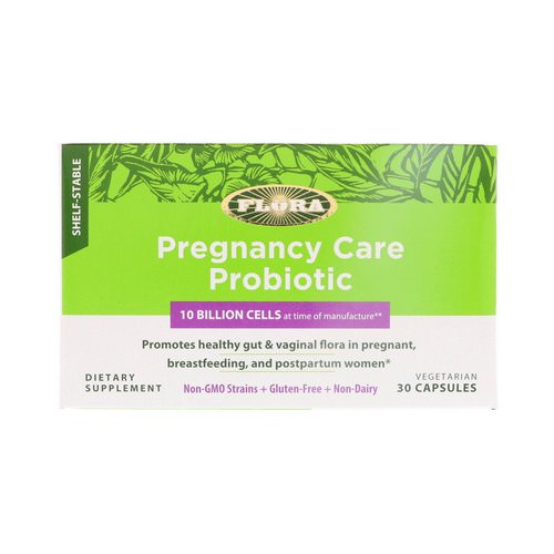 Flora, Pregnancy Care Probiotic, 30 Vegetarian Capsules Review