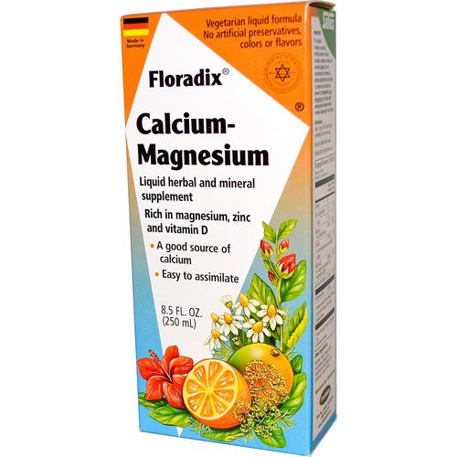 Flora, Salus-Haus, Floradix Calcium - Magnesium with Zinc and Vitamin D, 8.5 fl oz (250 ml) Review