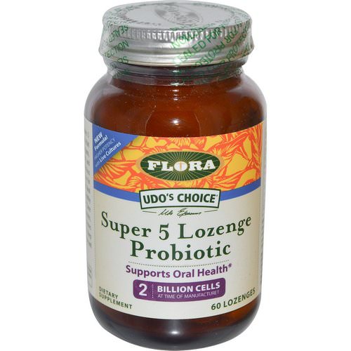 Flora, Udo's Choice, Super 5 Lozenge Probiotic, 60 Lozenges Review