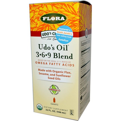 Flora, Udo's Choice, Udo's Oil 3·6·9 Blend, 32 fl oz (946 ml) Review