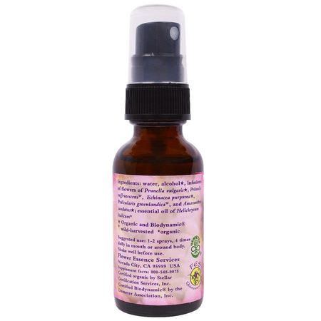鮮花, 順勢療法: Flower Essence Services, Magenta Self-Healer, Flower Essence & Essential Oil, 1 fl oz (30 ml)
