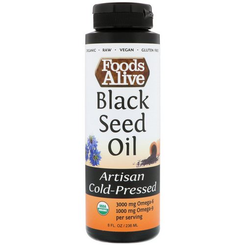 Foods Alive, Artisan Cold-Pressed, Black Seed Oil, 8 fl oz (236 ml) Review