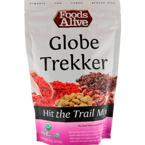 Foods Alive, Hit the Trail Mix, Globe Trekker, 8 oz (227 g) Review