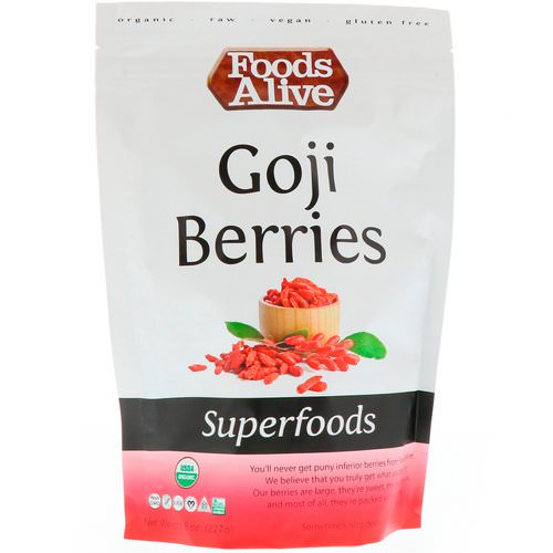 Foods Alive, Superfoods, Goji Berries, 8 oz (227 g) Review