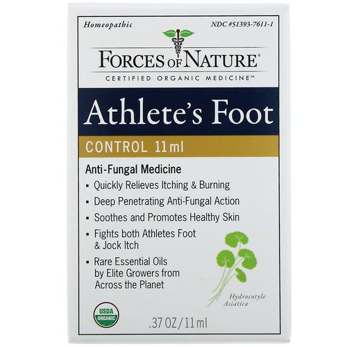 Forces of Nature, Athlete's Foot Control, 0.37 oz (11 ml) Review