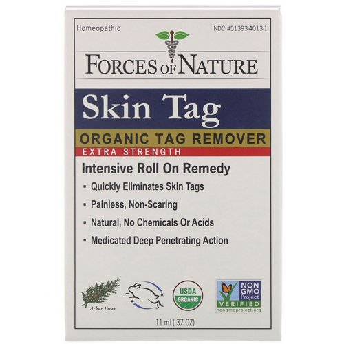Forces of Nature, Skin Tag, Organic Tag Remover, Extra Strength, 0.37 oz (11 ml) Review