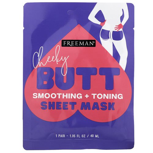 Freeman Beauty, Cheeky Butt Sheet Mask, Smoothing + Toning, 1 Pair, 1.35 fl oz (40 ml) Review