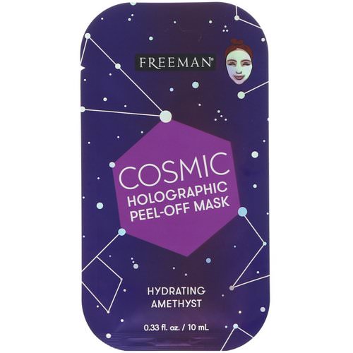 Freeman Beauty, Cosmic Holographic Peel-Off Mask, Hydrating Amethyst, 0.33 fl oz (10 ml) Review